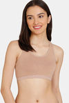 Zivame Girls Double Layered Non Wired Full Coverage Racerback Beginner Sports Bra (Pack of 2) - Roebuck — thumbnail 5